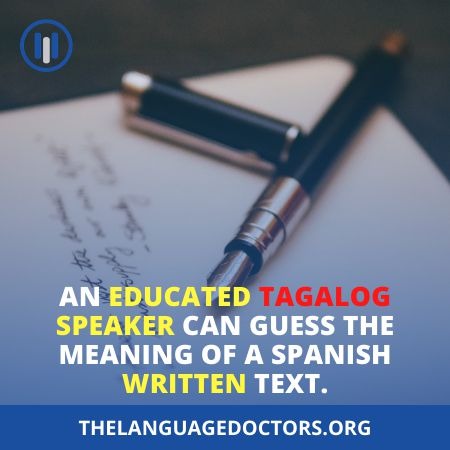 Are Spanish and Tagalog similar