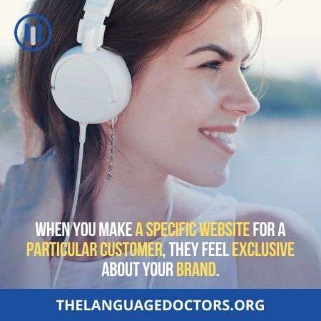 Exclusive Feelings-can be created by using a multilingual website 