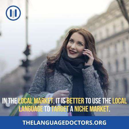 Increase brand awareness- by using a multilingual website