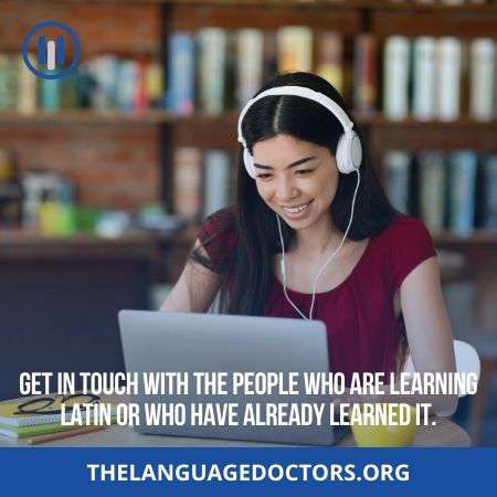 Stay connected with Latin speaker-to practice speaking with others 