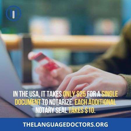 How much does it cost to notarize a document