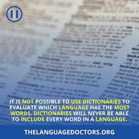 Is It Possible To Use Dictionaries To Evaluate Which Language Has The Most Words