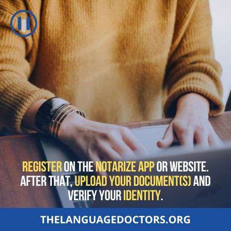 Step 1- to get Online notarized birth certificates