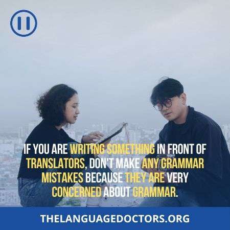 While Dating a Translator beware of Grammar Error-be careful 