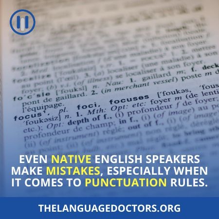 Writing Rules Of English